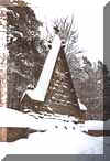 Pomnik cmentarza nr 61 zim� - luty 2003 r.